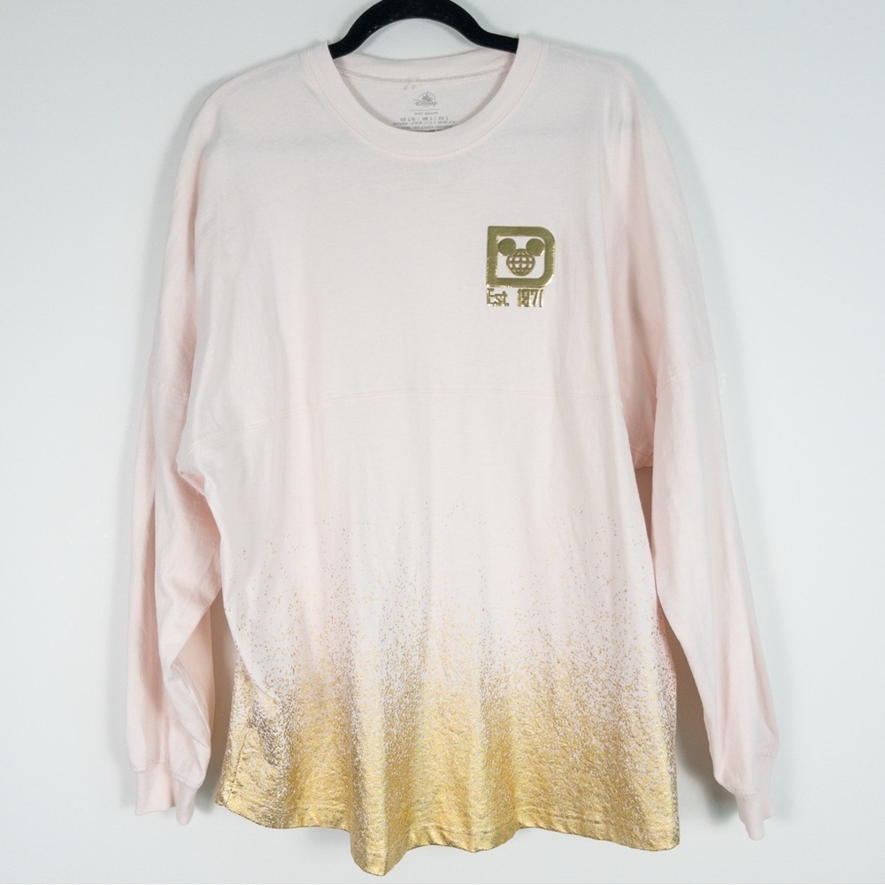 Walt Disney World Light Pink and Gold Long Sleeve Spirit Jersey - Picture 2 of 14